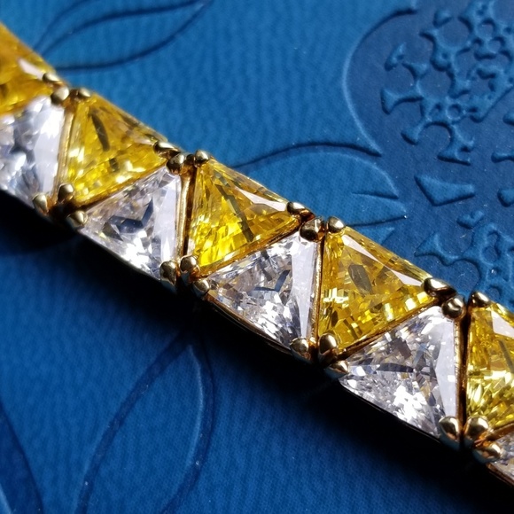🌞 Incredible Diamonique and Citrine bracelet 🌞 - Picture 2 of 8